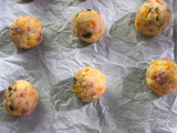 Cheesy Ham & Rice Balls