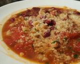 A picture of step 6 of Pasta e Fagioli.