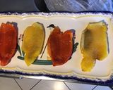 Une image de l'étape 7 de Millefeuille de poivrons bicolores,cœur de saumon fumé et crème de feta.
