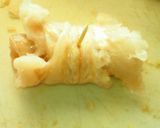 Foto del paso 5 de la receta: Filetes de pescado arrollado con acompañamiento de salsa de espinaca