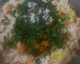 A picture of step 1 of Gatte ki Sabzi.
