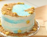 Foto langkah ke 16 dari resep Tutorial Menghias Kue Tema “Pantai” dengan Buttercream (Simple Decor).