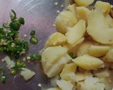 A picture of step 1 of Masala aloo.