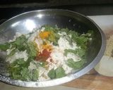 A picture of step 1 of Pudina Parathas.