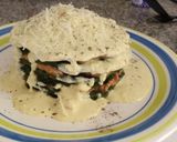 Foto del paso 4 de la receta: Lasaña de espinaca, atún y crema de choclo y roquefort 😋 keto
