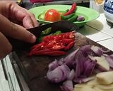 Foto langkah ke 2 dari resep Ikan Pindang Cabe Hijau Cetar.
