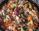 Foto del paso 3 de la receta: Revuelto de yamaní verduras y huevo👌😊😋