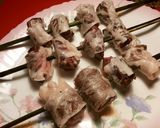 Foto del paso 16 de la receta Hígado de cordero con crepinette a la brasa en varillas de laurel