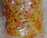 A picture of step 2 of Rainbow Macroni Party Platter.