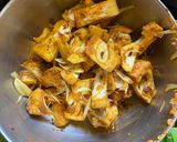 A picture of step 2 of Jackfruit Biryani.