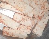 A picture of step 2 of Paneer pakoda.