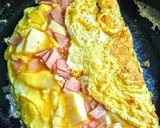 Foto del paso 4 de la receta: Omelette de Jamón y Muzzarela.