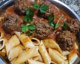 Foto del paso 6 de la receta: Fideos con salsa de albóndigas de carne! 🍲😁😋