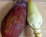 Foto langkah ke 1 dari resep Gulai Jantung Pisang dan Putih Telur.