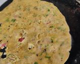 A picture of step 2 of Mix flour thaleepith.