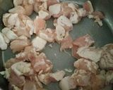 Une image de l'étape 2 de Gratin de pâtes et de poulet.