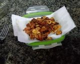 Foto do passo 2 de Purê de Batata Doce com Bacon e Alho Frito (r. Própria)