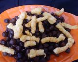 A picture of step 2 of Kurkurey chaat.