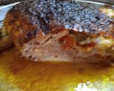 Foto del paso 7 de la receta: Pollo relleno de jamón, queso, morrón y aceitunas