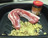 A picture of step 1 of Baked Pork Belly With Ginger And Plum Sauce.