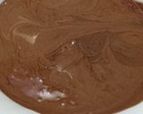 A picture of step 9 of Decedent cake.