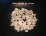 A picture of step 2 of Capsicum Fry.