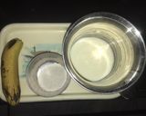 A picture of step 1 of Banana Shake.