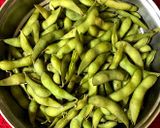 A picture of step 2 of Sesame Edamame.