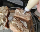 Foto del paso 6 de la receta: Torrijas de pan de focaccia de canela con ganache de chocolate blanco