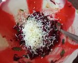 A picture of step 2 of Beetroot sandwich 🥪.