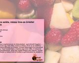 Gyümölcs saláta, mézes lime-os öntettel recept fázis 3 fotója