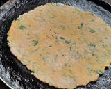 A picture of step 5 of Palak paratha (spinach paratha).