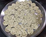 A picture of step 6 of Khasta Puri.