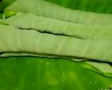 A picture of step 1 of Arvi leaf qofta.