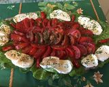 Une image de l'étape 9 de Trio de tomates à la romaine et mozzarella sauce balsamique.