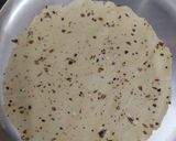 A picture of step 1 of Masala Papad triangles.