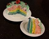 A picture of step 32 of Vanilla Layer Cake with Whipped White Chocolate Filling and Fros.