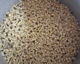 A picture of step 1 of Millet Halwa.