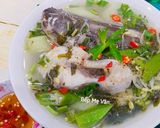 Hình bước làm 5 của món Canh chua cá hú nấu lá bụp giấm(lá rau chua,lá giấm...)