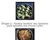 Une image de l'étape 1 de Choux de Bruxelles et ses lardons.