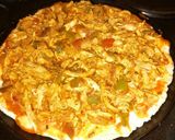 A picture of step 3 of Stove Top Chicken Tikka Pizza.