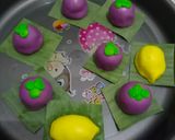 Foto langkah ke 3 dari resep Kue Ku Bentuk Buah(isi kacang merah).