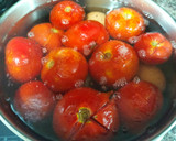 Foto del paso 2 de la receta: Salmorejo con huevo y virutas de jamón