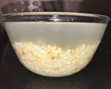 A picture of step 1 of Appam with coconut milk.