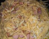 Reggeli tojásos tortilla torta recept fázis 3 fotója