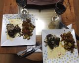 Foto del paso 4 de la receta: Posta Negra al Horno, Champiñones a la Crema y Papas Salteadas
