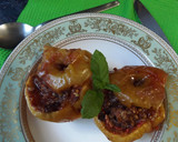 Foto del paso 2 de la receta: Manzanas horneadas con crocante de almendras al oporto