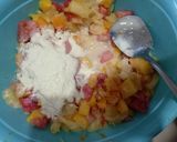 A picture of step 3 of Creamy fruit salad.