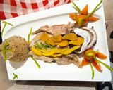 Foto del paso 5 de la receta: Bagre asado sal presa con arroz de frijol cabezita negra con coco.batatas y apio España