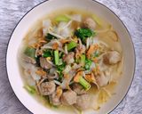 Foto langkah ke 5 dari resep 603. Kwetiaw Rebus Daging Bakso.